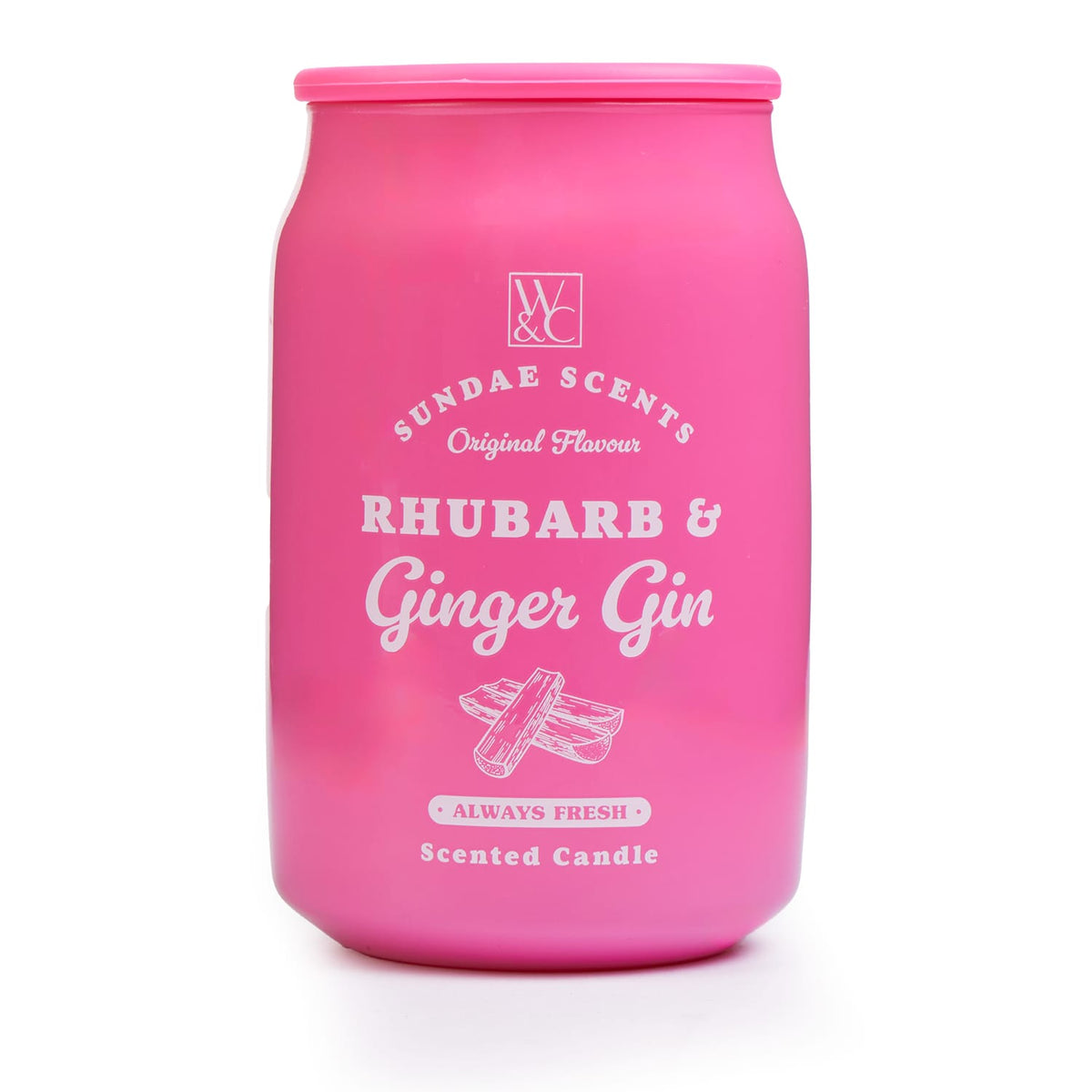 Sundae Scents Pop Can Scented Candle 310g - Rhubarb & Ginger Gin