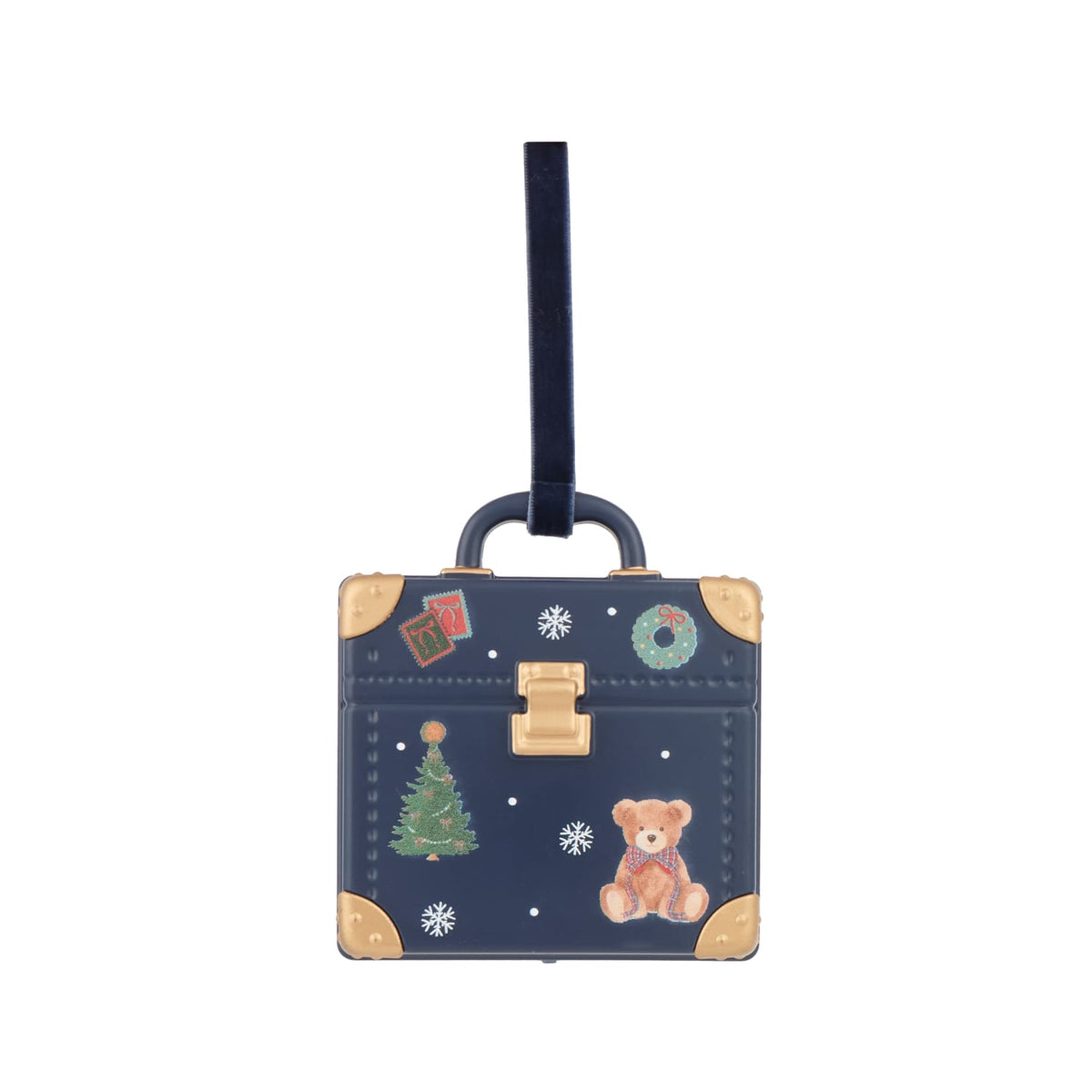 The Lifestyle Edit Timeless Christmas Suitcase Decoration, product image 3