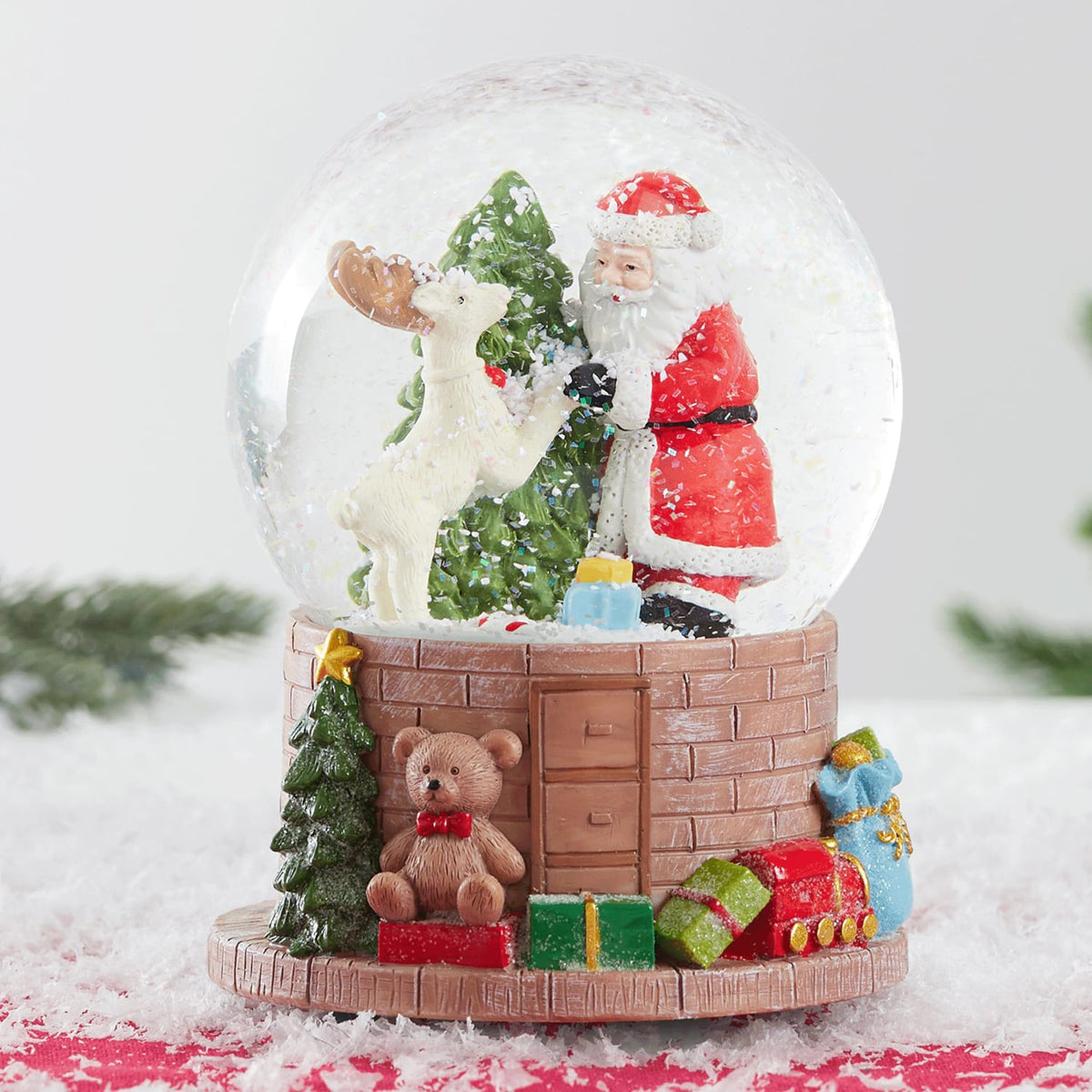Winter Charm Musical Snowglobe - Santa