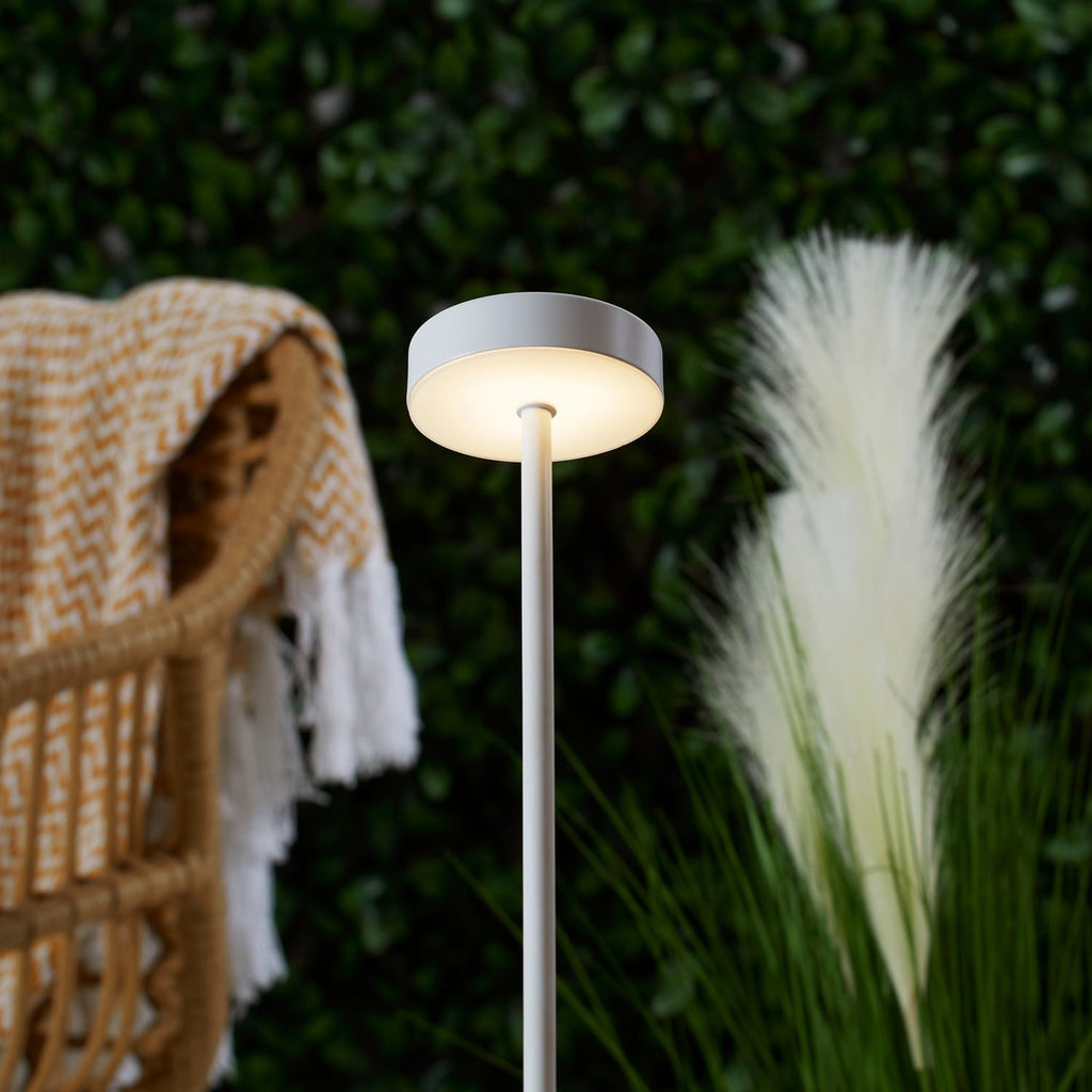 The Outdoor Living Collection Table Lamp with USB Charging - White, product image 2