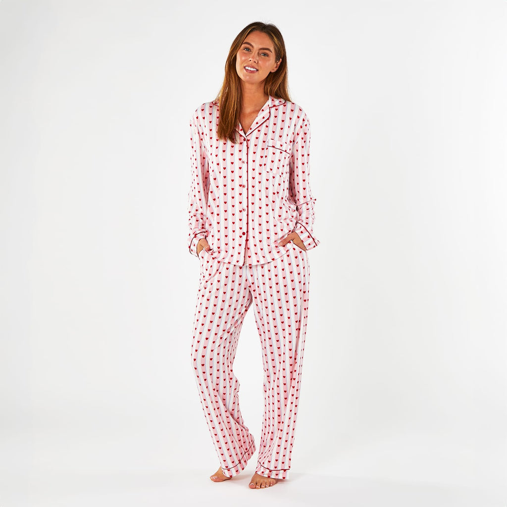 Originals With Love Ladies Love Heart Pyjamas
