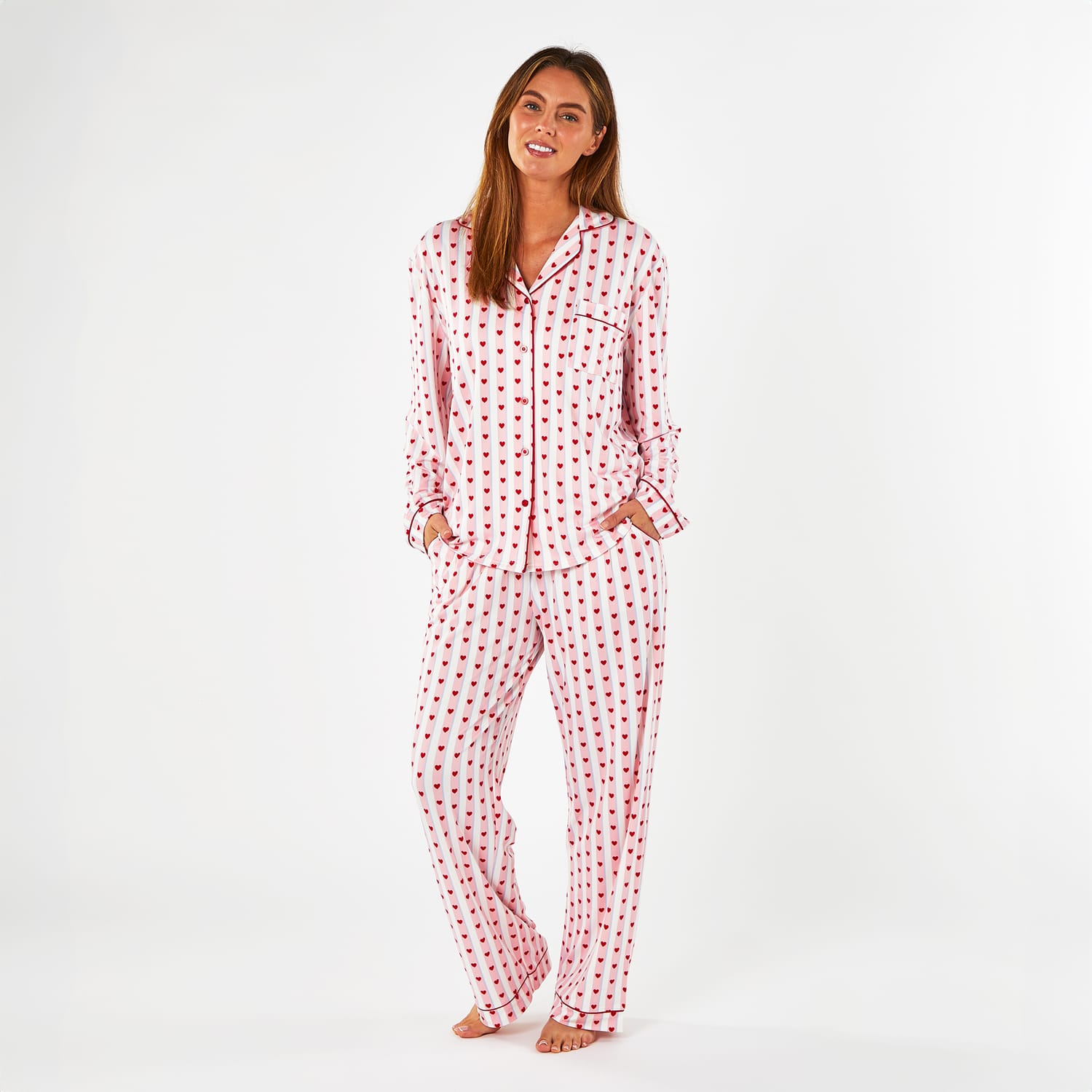 Originals With Love Ladies Love Heart Pyjamas