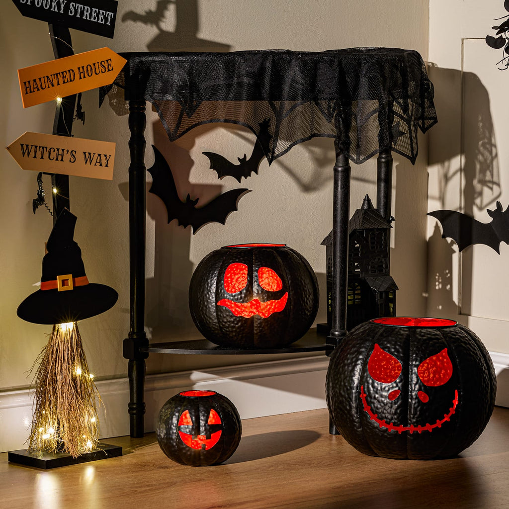 Hallow Scream 3 Stacking Metal Pumpkins, product image 3