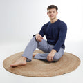 Originals Mens Long Sleeve Top & Striped Bottom Pyjamas