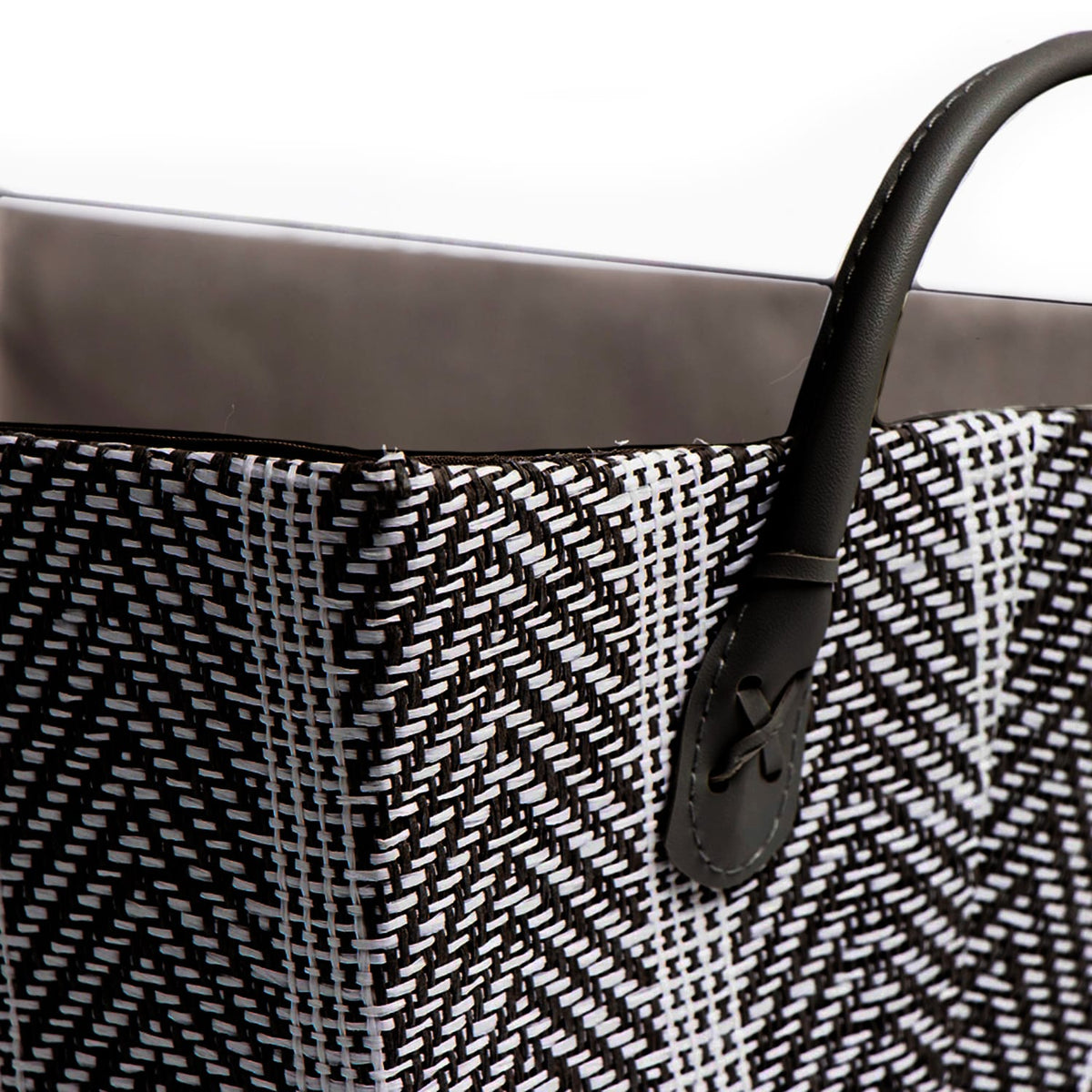 Home Collections Foldable Fabric Storage Basket With Handle Chevron, product image 6