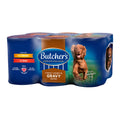 Butcher's Chunks In Gravy Recipes Wet Dog Food Tins 6 X 400g